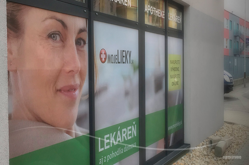 Pharmacy shop - Lekáreň Mojelieky.sk - interior and exterior design +  implementation